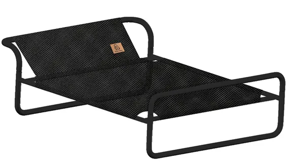 Llit elevat per a mascotes de malla transpirable extraïble